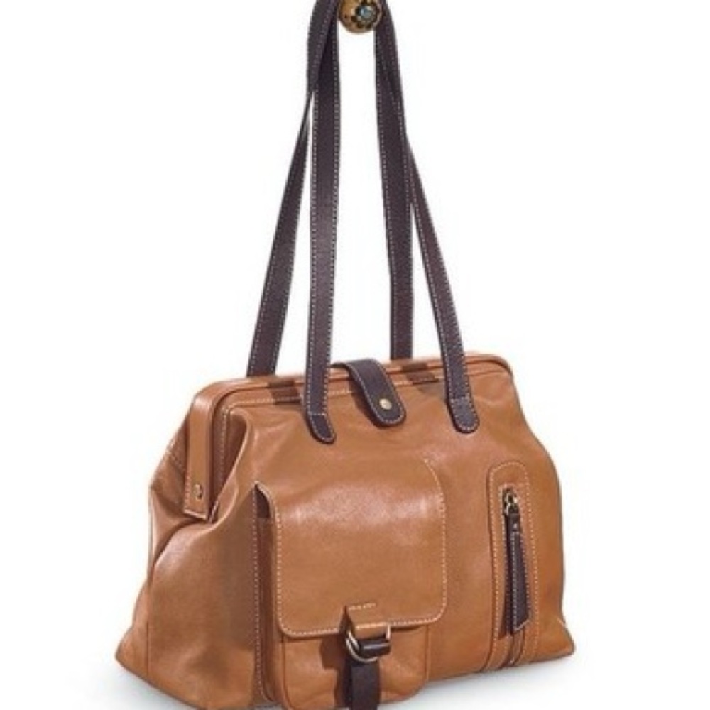NorthStyle Brown Shoulder Bag with Dark Straps